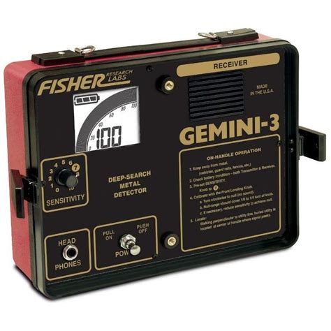 fisher gemini 3 deep seeking 2 box metal detector|fisher gemini 3 reviews.